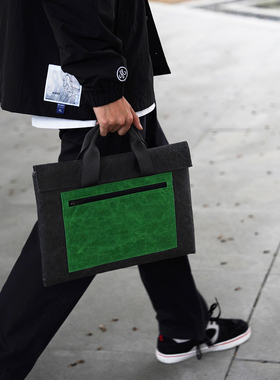 索然Macbook内胆包手提电脑包苹果Air 15 Pro14 15 16寸Air13.3 M2 13.6寸环保纸轻便简约减震笔记本袋保护套