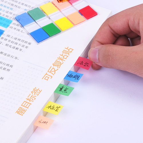 3M 683-5CF报事贴 N次贴便条纸告示贴便利 五色指示标签分类标签 - 封面