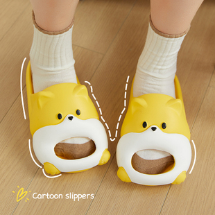 柯基小狗拖鞋男女情侣软底夏季2025新款可爱室内外不臭不响凉拖女