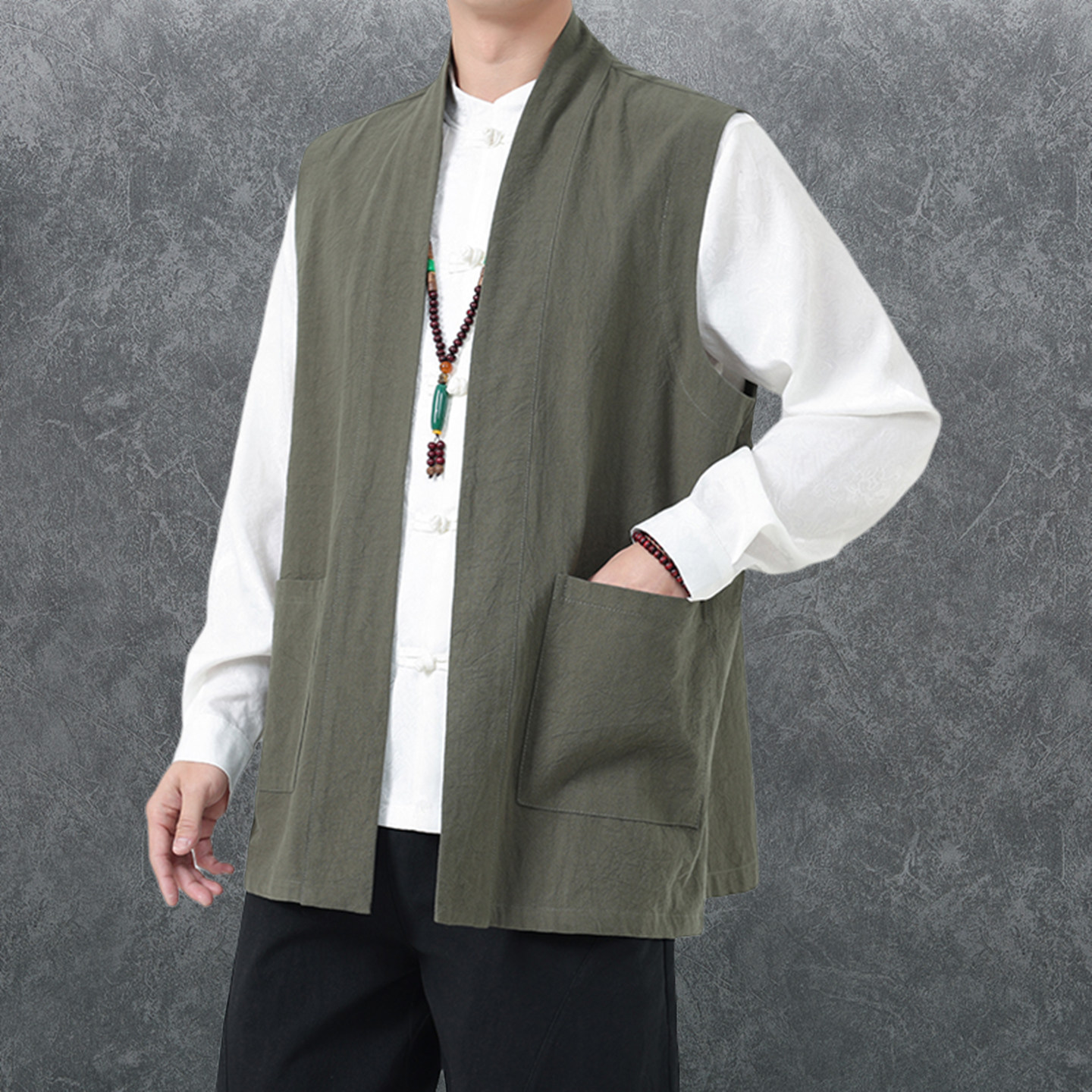 新款春夏男背心中国风男装棉麻坎肩亚麻唐装汉服休闲马甲外套披风,男装,常规马甲,淘宝优惠券,粉丝福利购,淘宝优惠卷