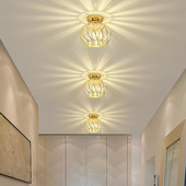 北欧个性 创意楼梯玄关水晶过道灯走廊灯阳台灯笼吸顶灯LED小吊灯