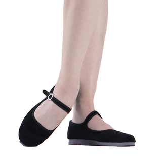 红舞鞋1004胶州鞋 民族舞鞋 舞蹈服装 舞蹈鞋 秧歌鞋软底鞋