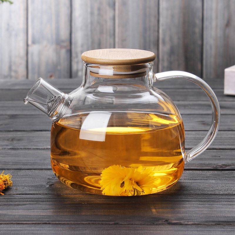 水趣大容量冷水壶玻璃耐热高温防爆凉水壶果汁凉茶壶家用水杯套装