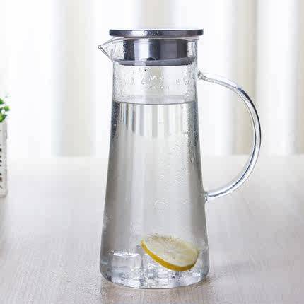水趣家用耐热高温防爆玻璃冷水壶 大容量直身凉水壶果汁壶套装
