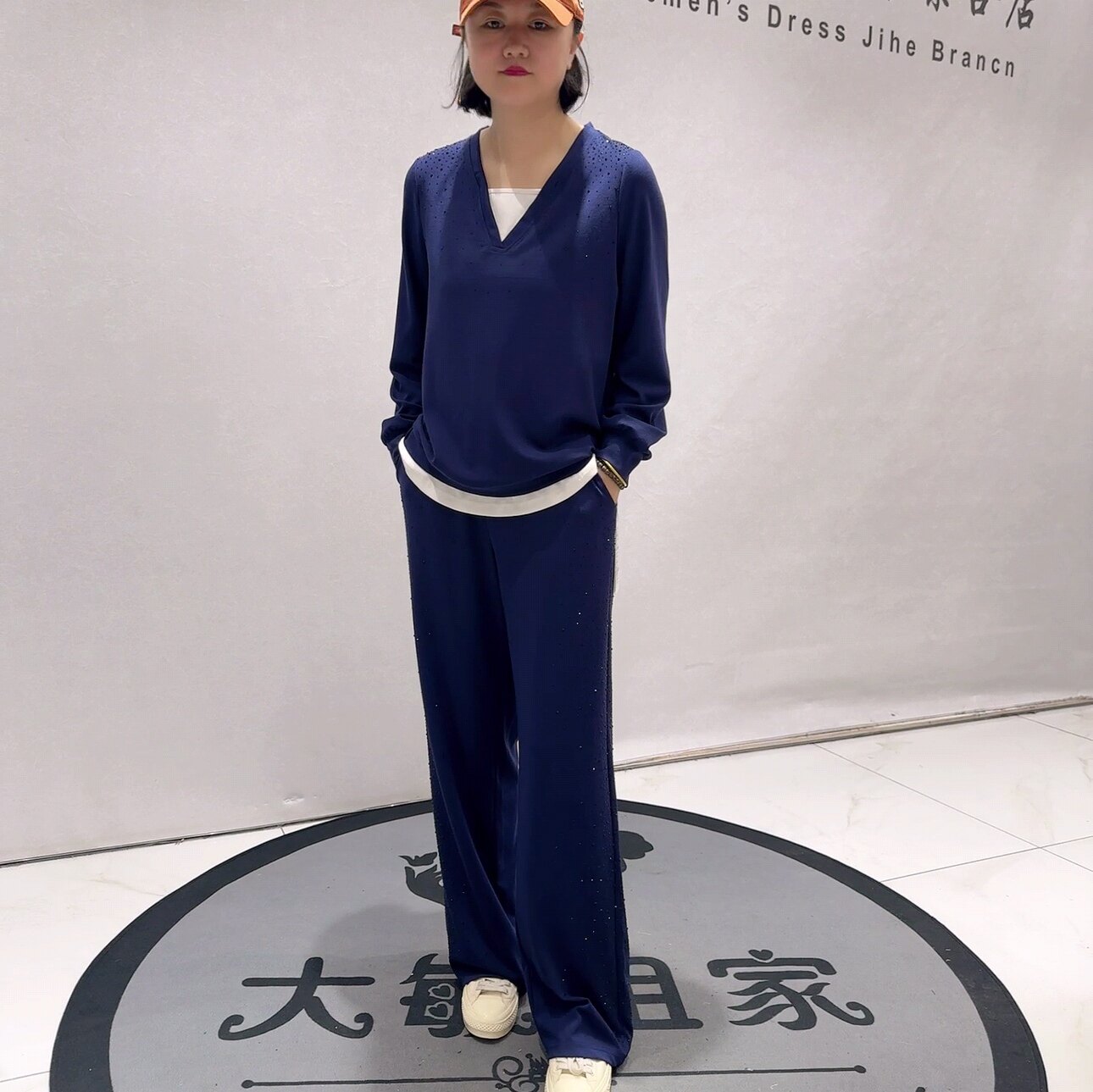 6292女权贵族初秋新品长袖上大码套装