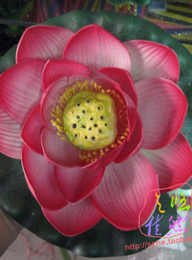 18cm仿真荷花睡莲花假花绢花园艺装饰仿真花草环境田园装饰