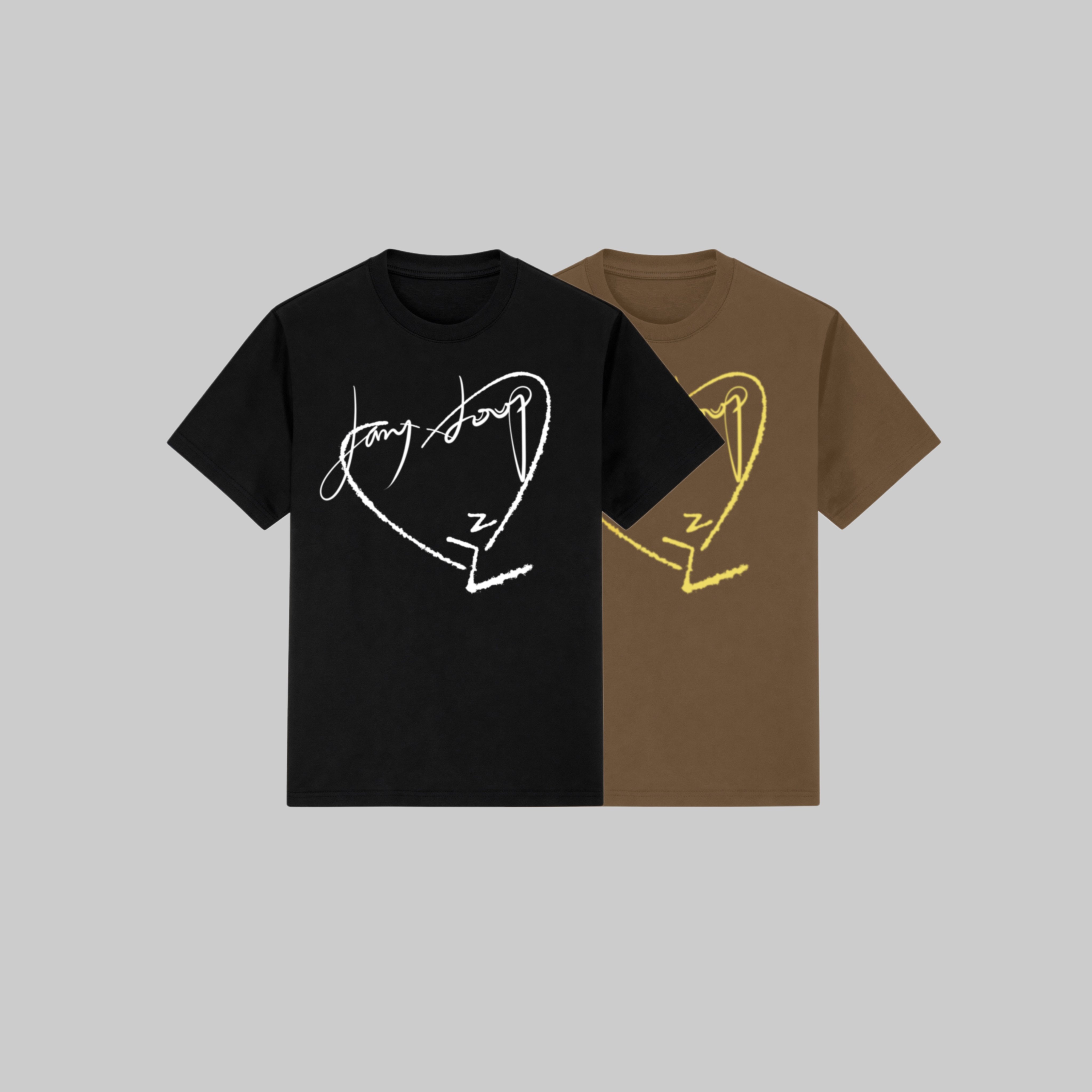 LazyLoop全棉圆领oversize短袖T