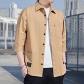 耐磨耐脏耐穿衬衣时尚 装 夏季 男士 厂家直销男装 宽松半袖 七分袖 衬衫