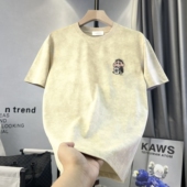 2025夏季 蜡笔小新体恤男透气潮 男t恤高级感半袖 新款 扎染潮牌短袖