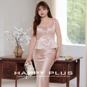 轻奢套装 可露丽中古法式 打褶裹胸缎面吊带润其9231大码 风背心吊带