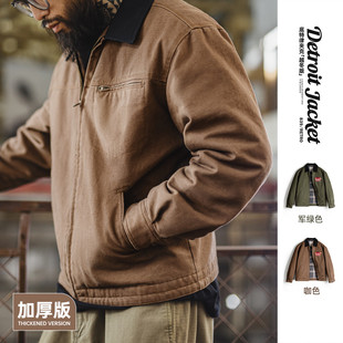 马登工装美式复古底特律棉服星际穿越猎装J001翻领夹克外套男秋冬