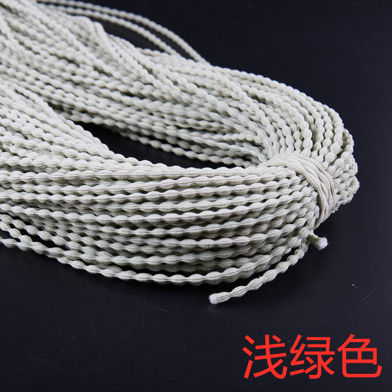 높은 탄성 2.5MM 기장 콩 고무 밴드 수제 DIY 헤어 밴드 쥬얼리 액세서리 고무 밴드 헤어 로프 헤드 로프 소재