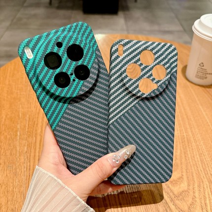 碳纤维纹理适用vivoX300pro手机壳S30新款x200ultra保护套x100s高级感s19全包防摔s18e男女硬外亲肤后超薄潮