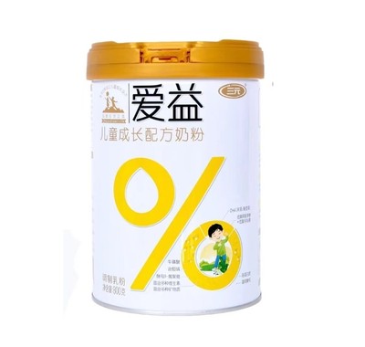 高蛋白牛奶粉三元爱益儿童800g