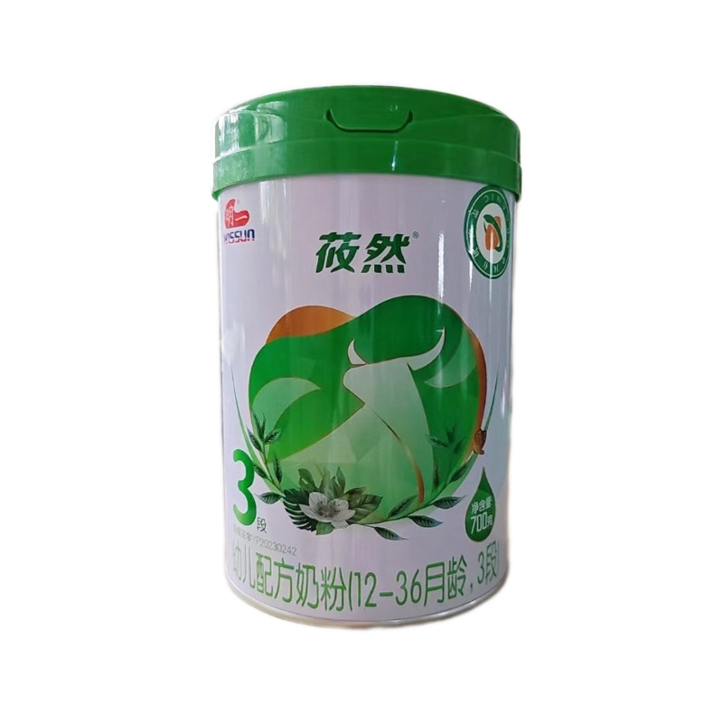 明一莜然较大婴儿配方奶粉700g罐装奶粉3段适用12-36月龄正品