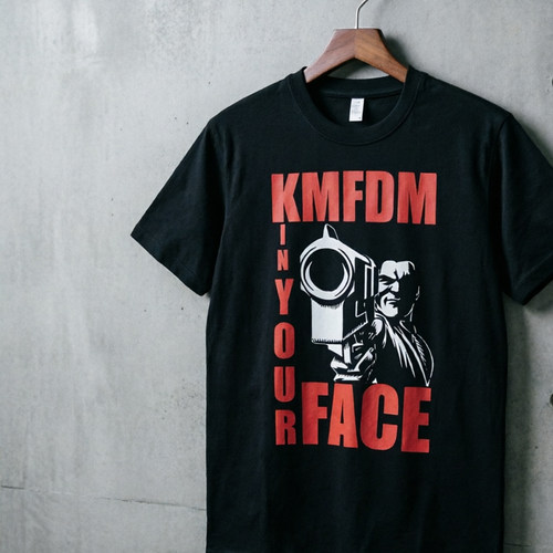 KMFDM乐队 音乐节周边摇滚美式复古vintagetee纯棉短袖T恤tshirt