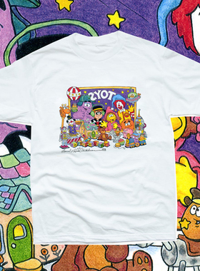 麦当劳mcdonalds美式夏装复古日系同款宽松bf男女情侣T恤纯棉tee