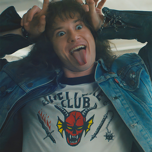 Stranger Things Hellfire Club怪奇物语同款复古T恤男女情侣tee