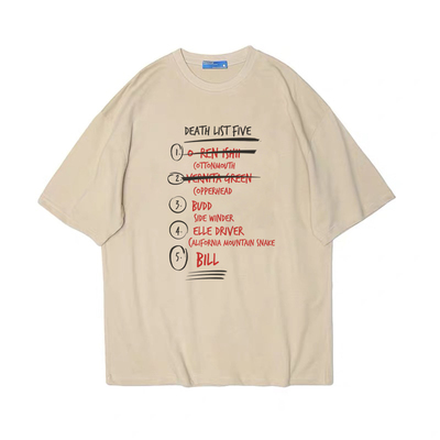 KILL BILL杀死比尔昆汀电影复古vintage男女纯棉T恤日系tee shirt