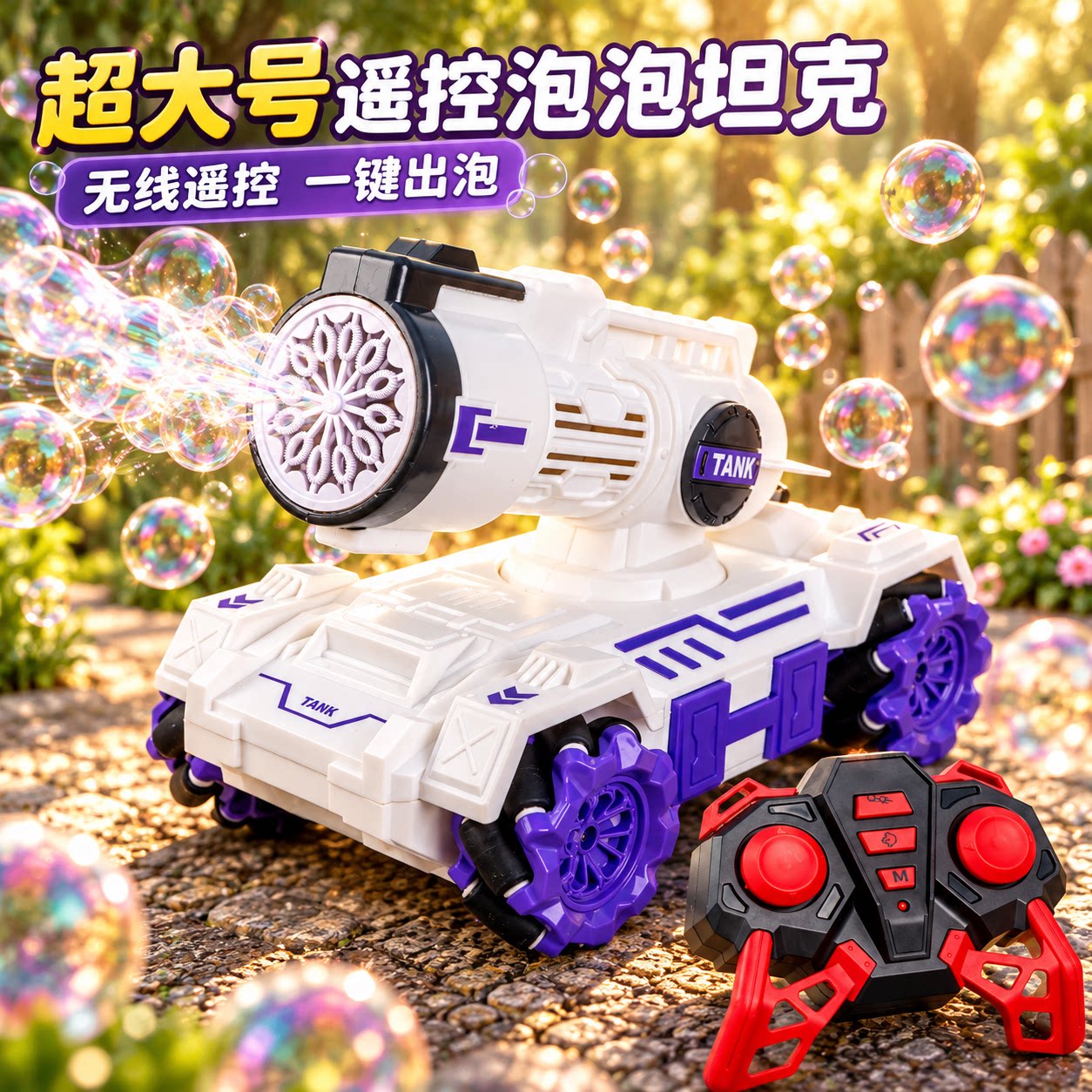 遥控电动吹泡泡机一岁宝宝玩具