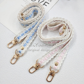 双层纯棉蕾丝复古ins风加厚包肩带相机可调节扣手机壳斜挎背挂绳