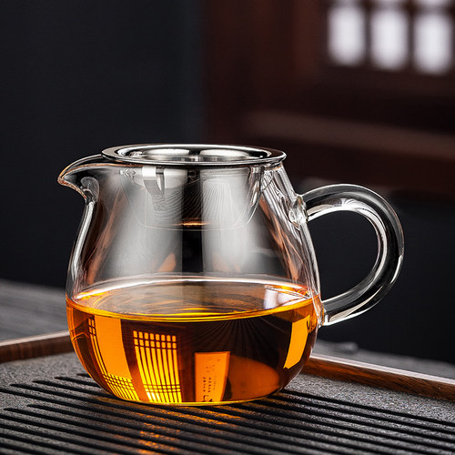 2026新款耐热玻璃公道杯茶漏一体