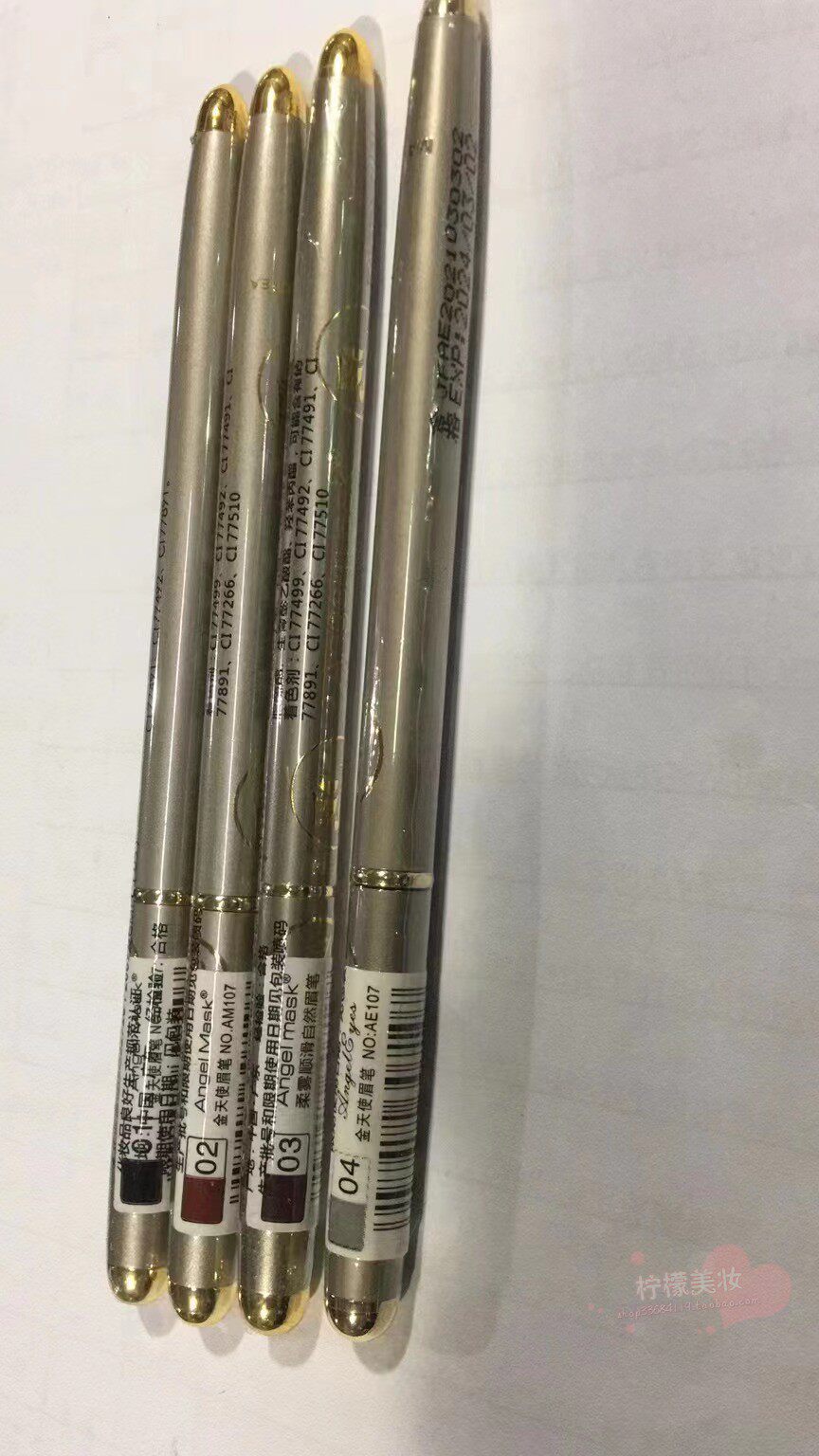 AngelMask 天使面具金天使眉笔铜管金属玫瑰杆防水不脱妆,彩妆/香水/美妆工具,眉笔/眉粉/眉膏,淘宝优惠券,粉丝福利购,淘宝优惠卷