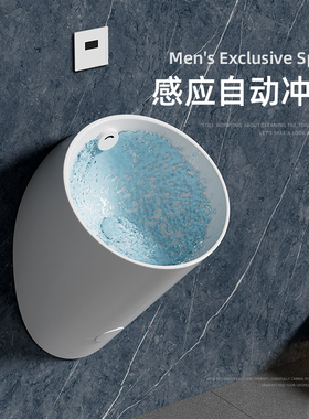 德希顿C002挂墙式小便斗一体式自动感应小便池智能马桶家用挂便池