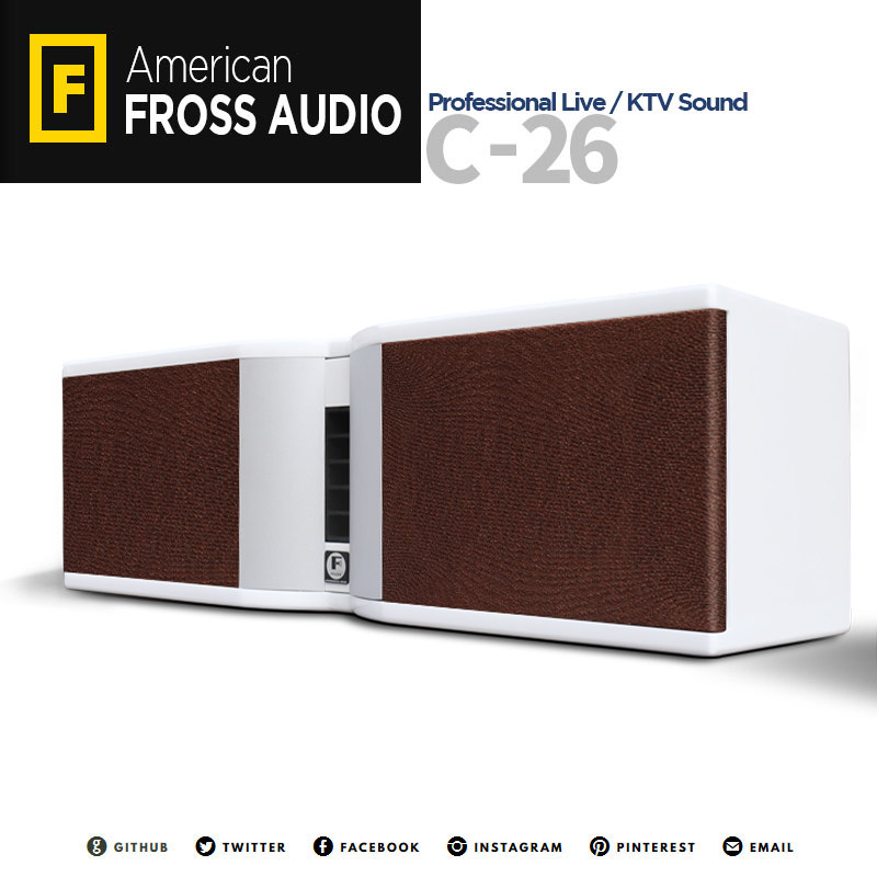 Fross/沸斯 C-26 专业舞台级全频HIFI发烧中置音箱 家庭影院音响