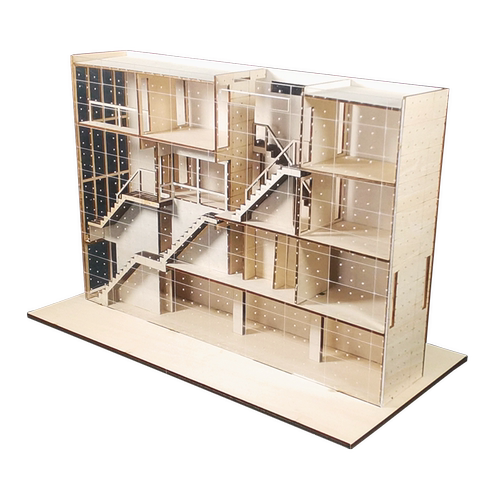 diy手工制作建筑Nihonbashi house模型木质建筑拼装建筑