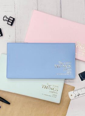 新品SEASON台湾四季2026年直版横板月计划本48K手册迷你便携手帐