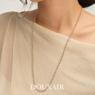 【新品】长款流苏豆豆毛衣链星星点点叠层散落项链女时尚气质百搭