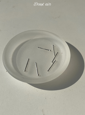 999纯银耳钉 养耳洞 迷你豆豆耳棒 防过敏简约小巧耳骨钉睡觉免摘