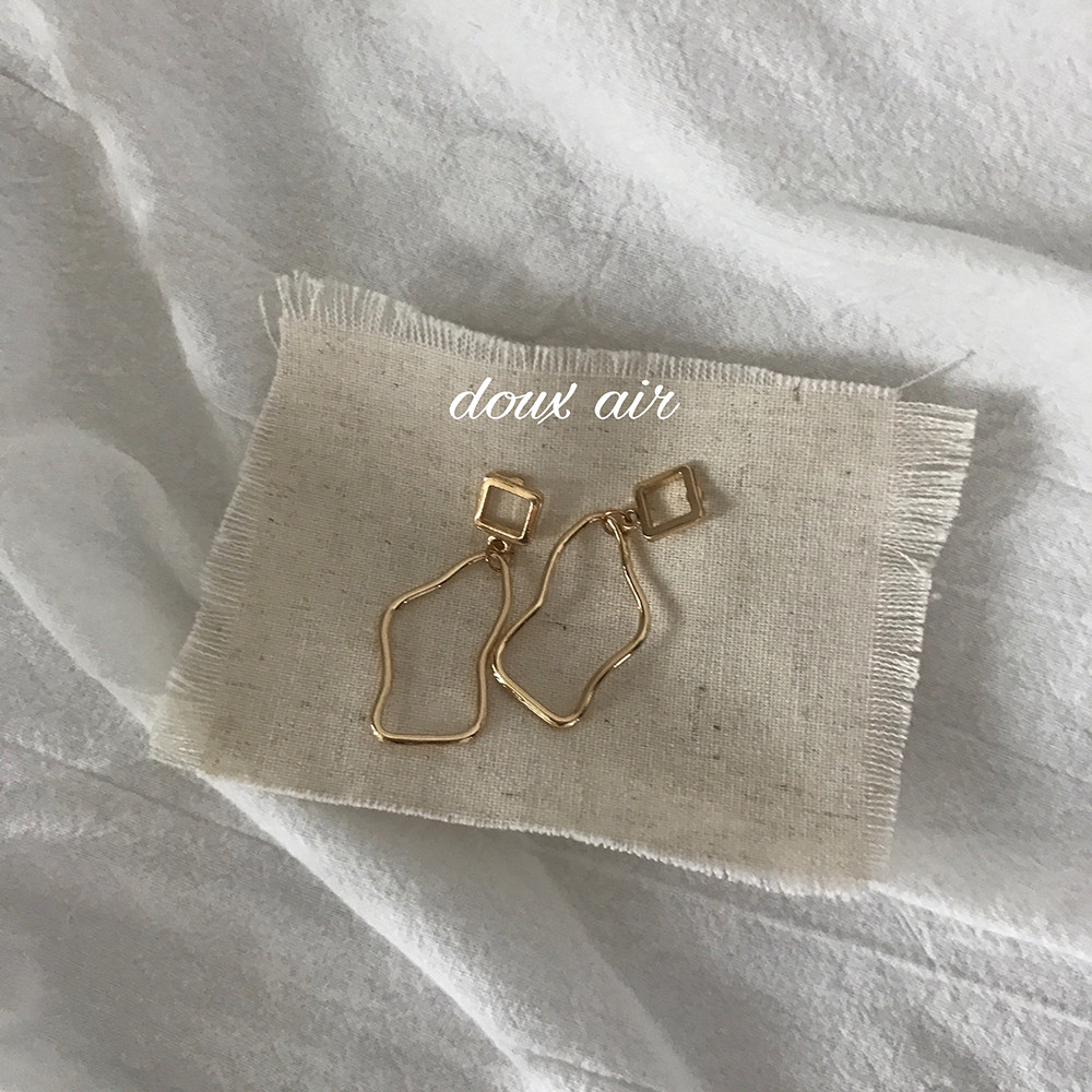 DouxAir「书框」个性小众设计感纯银耳钉,饰品/流行首饰/时尚饰品新,耳钉,淘宝优惠券,粉丝福利购,淘宝优惠卷
