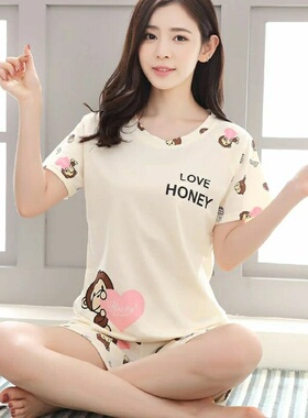 Sleepwear Pajamas Women Loose Night Dress for T shirt shorts