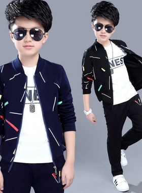 Boys Boy Sets Tops baby Kids Clothes Set kid jacket Pants 4