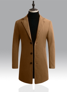 warm jackets Trench Coat jacket men Overcoat Wool for man