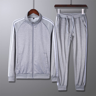 Men sports gym tracksuit set Elastic Sweatsuits男士运动套装