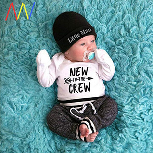 girl baby Newborn clothes shirt pants boy set kids children