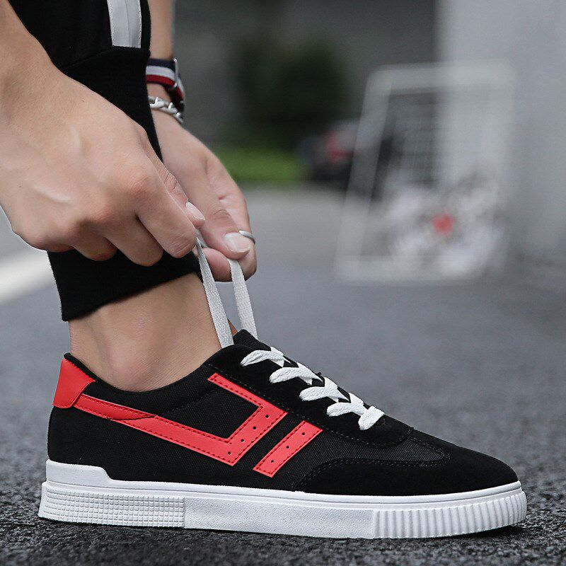 Casual men's sneakers shoe canvas flat shoes2018新款帆布鞋男