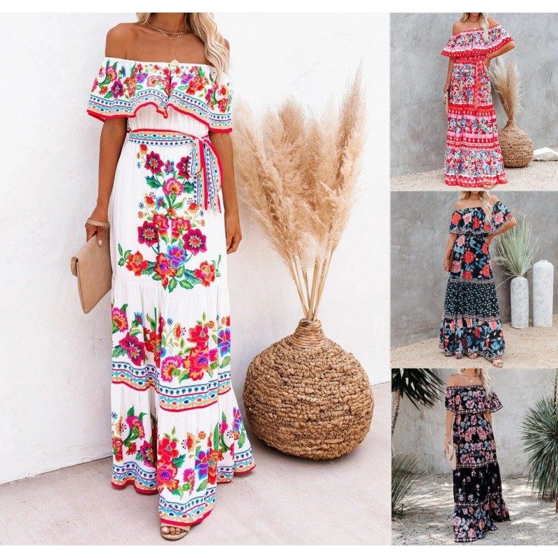 dress dresses women summer more than plus size long maxi red