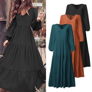 2022 Party Elegant Women Long Sleeve dress S-5XL女长袖连衣裙