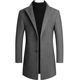 winter Coat Blends Wool Jacket Trench Parka for Jackets Men