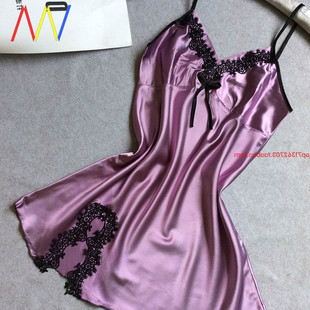 women pajamas sexy evening lingerie White Sleepwear dress