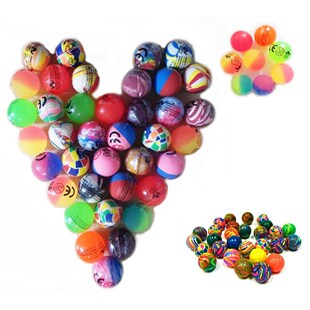 100pcs 32mm jet bouncy balls mini kid's play fun pinata