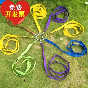 趣味拔河绳布艺拔河绳三角多角多向跑男游戏拉大锯可定制