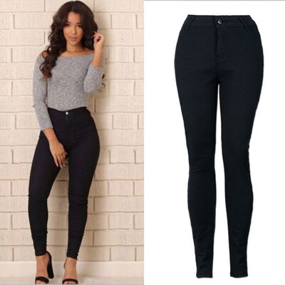 High Waist Women Jeans Femme  Denim Stretch Women's Pants