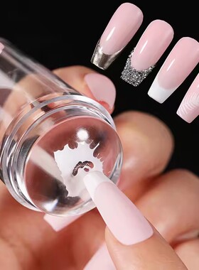 Nail Stamping Plates Clear Jelly Nails Art Stamper Scraper