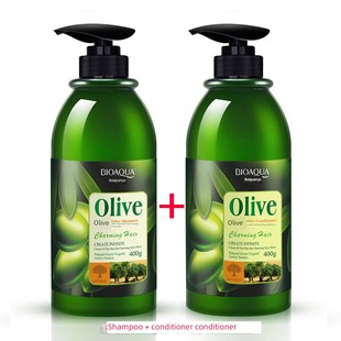 2pcs hair olive shampoo + conditioner oil橄榄洗发水护发套装