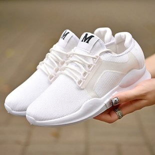 2018men flat sport shoes women white shoes couple shoes35-44